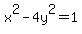 x%5E2-4y%5E2=1