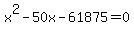x%5E2-50x-61875=0