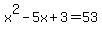 x%5E2-5x%2B3=53
