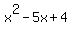 x%5E2-5x%2B4