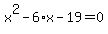 x%5E2-6%2Ax-19=0