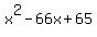 x%5E2-66x%2B65