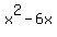 x%5E2-6x