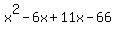 x%5E2-6x%2B11x-66