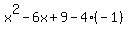 x%5E2-6x%2B9-4%28-1%29