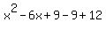 x%5E2-6x%2B9-9%2B12