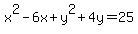 x%5E2-6x%2By%5E2%2B4y=25