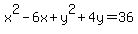 x%5E2-6x%2By%5E2%2B4y=36