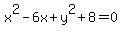 x%5E2-6x%2By%5E2%2B8=0