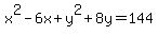 x%5E2-6x%2By%5E2%2B8y=144+