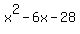 x%5E2-6x-28