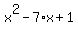 x%5E2-7%2Ax%2B1