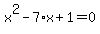 x%5E2-7%2Ax%2B1=0