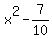 x%5E2-7%2F10