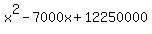 x%5E2-7000x%2B12250000
