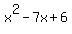 x%5E2-7x%2B6