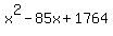 \"x%5E2-85x%2B1764\"
