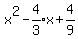 x%5E2-expr%284%2F3%29x%2B4%2F9
