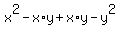x%5E2-x%2Ay%2Bx%2Ay-y%5E2