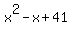 x%5E2-x%2B41
