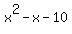 x%5E2-x-10