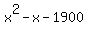 x%5E2-x-1900