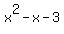 x%5E2-x-3
