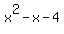 x%5E2-x-4