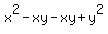 x%5E2-xy-xy%2By%5E2
