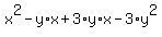 x%5E2-y%2Ax%2B3%2Ay%2Ax-3%2Ay%5E2