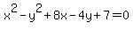 x%5E2-y%5E2%2B8x-4y%2B7=0