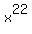 x%5E22