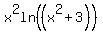 x%5E2ln%28%28x%5E2%2B3%29%29