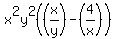 x%5E2y%5E2%28%28x%2Fy%29-%284%2Fx%29%29