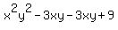 x%5E2y%5E2-3xy-3xy%2B9