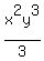 x%5E2y%5E3%2F3%29