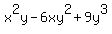 x%5E2y-6xy%5E2%2B9y%5E3
