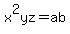 x%5E2yz=ab