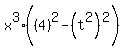 x%5E3%28%284%29%5E2-%28t%5E2%29%5E2%29