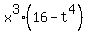 x%5E3%2816-t%5E4%29