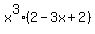 x%5E3%282+-+3x+%2B+2%29