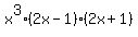 x%5E3%282x-1%29%282x%2B1%29+