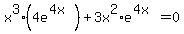 x%5E3%284e%5E%284x%29%29%2B3x%5E2%2Ae%5E%284x%29=0
