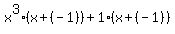 x%5E3%28x%2B%28-1%29%29%2B1%28x%2B%28-1%29%29