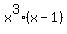 x%5E3%28x-1%29