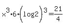 x%5E3%2A6%28log%282%29%29%5E3=21%2F4