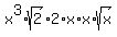 x%5E3%2Asqrt%282%29%2A2%2Ax%2Ax%2Asqrt%28x%29