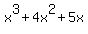 x%5E3%2B+4x+%5E2%2B+5x