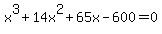 x%5E3%2B14x%5E2%2B65x-600=0