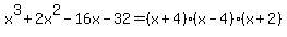 x%5E3%2B2x%5E2-16x-32=%28x%2B4%29%28x-4%29%28x%2B2%29